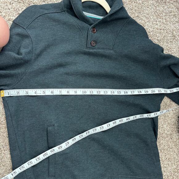 Tommy Bahama EUC Men’s Sandbar Shawl Collar Sweatshirt Navy Blue Sz M - Picture 11 of 12